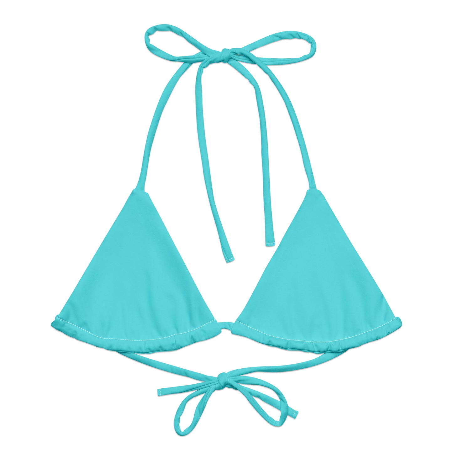 Bright Light Blue Bikini Top