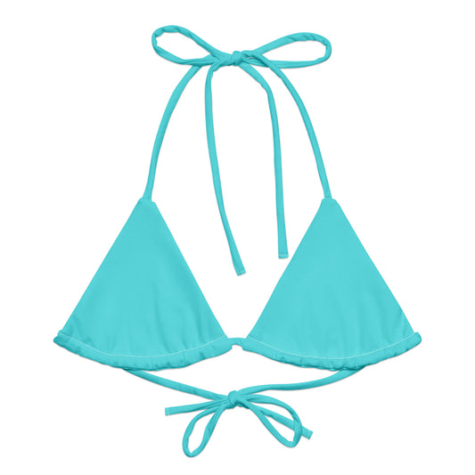 Bright Light Blue Bikini Top