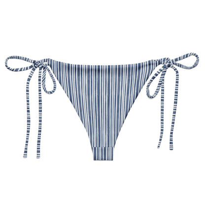 Blue Striped Bikini Bottom