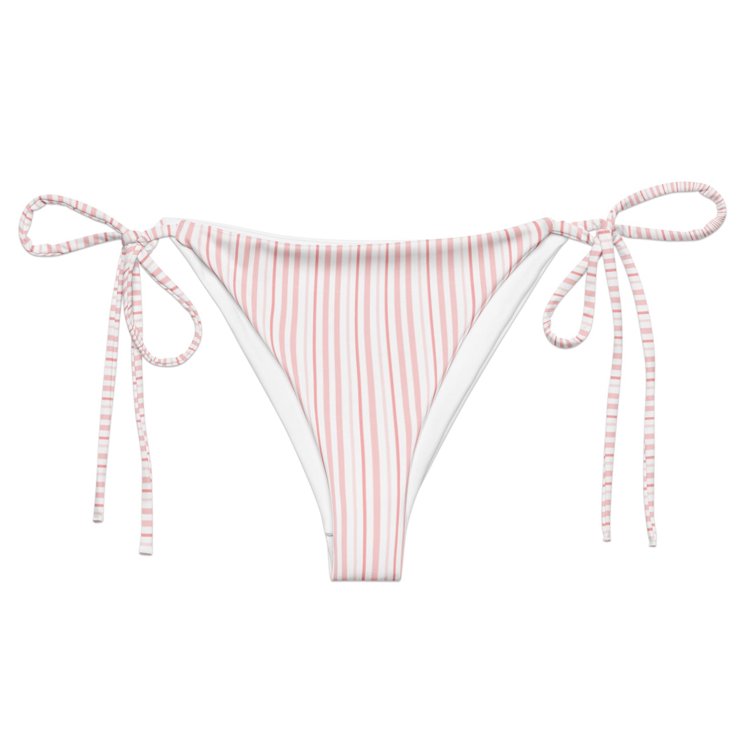 Pink Striped Bikini Bottom