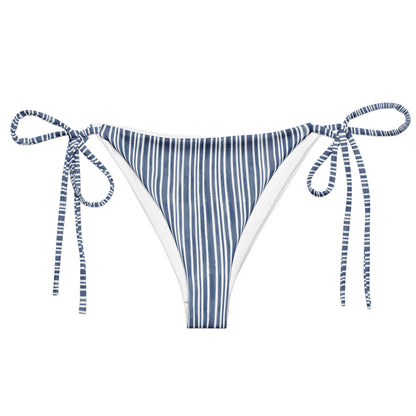 Blue Striped Bikini Bottom